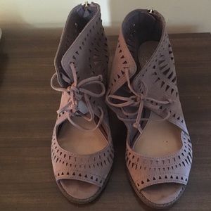 Open toe sandal booties size 8 w